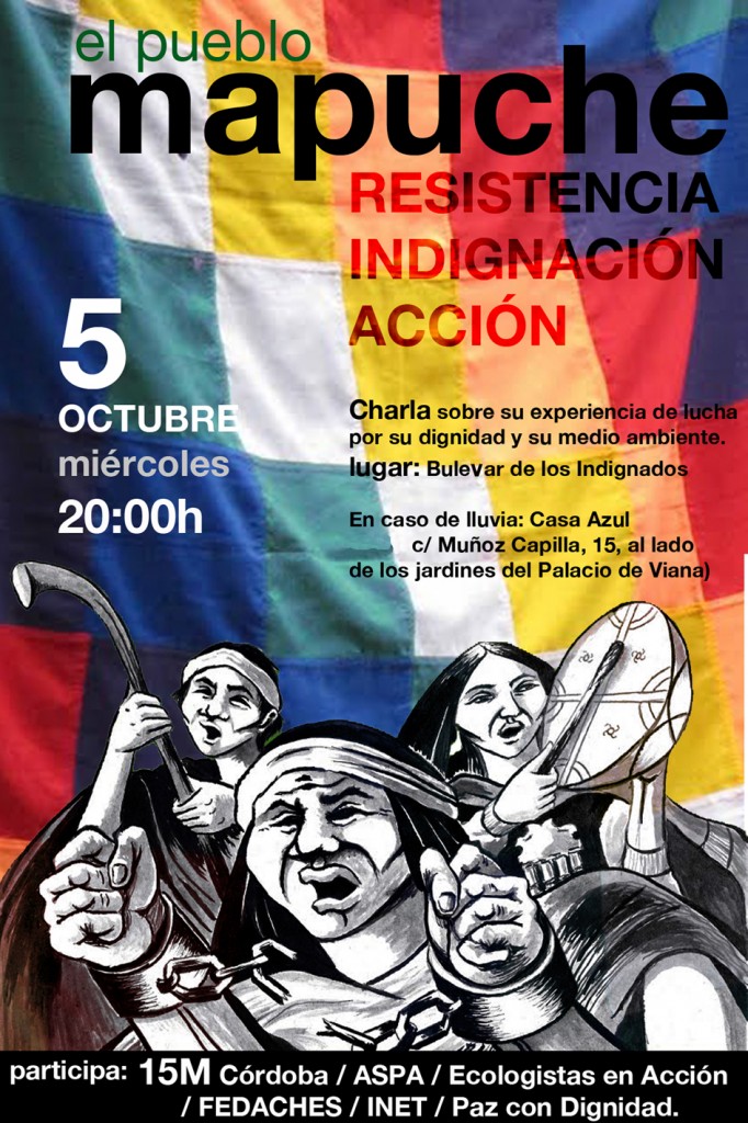 Cartel charla Pueblo Mapuche