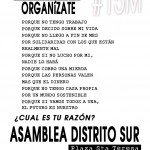 Asamblea 15M Distrito Sur martes 7